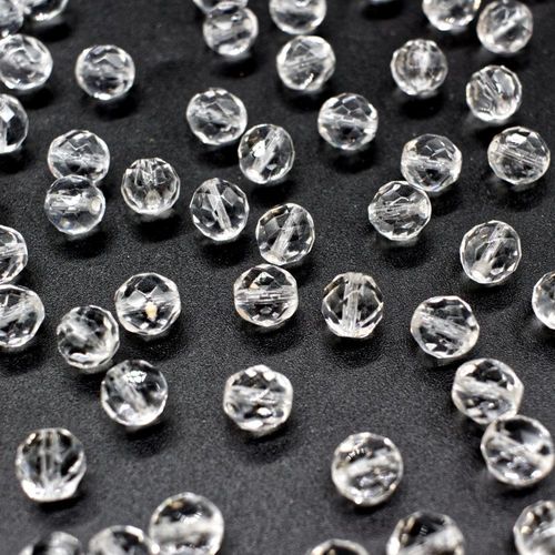 10mm Czech glass fire polished faceted beads crystal - 20pcs — pack of 20, high-quality faceted beads perfect for jewelry making and bead…