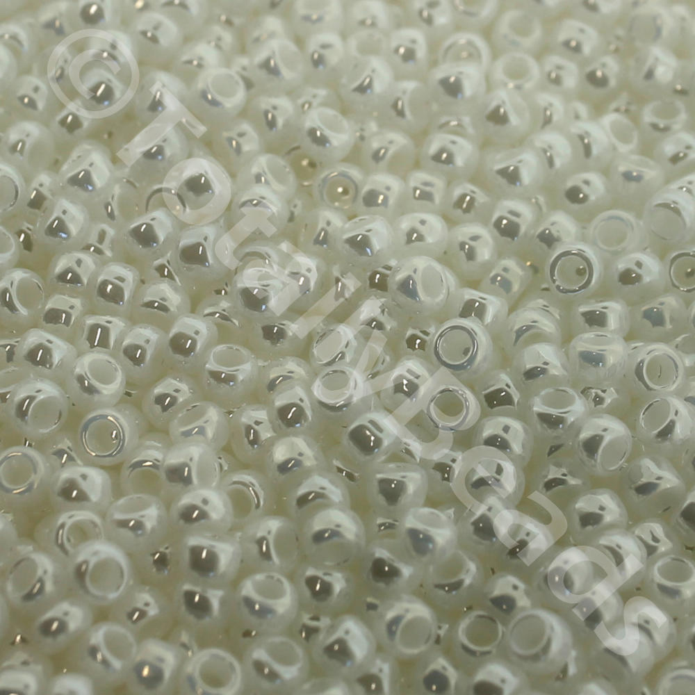 Toho Size 8 Seed Beads 10g - Opaque Luster White
