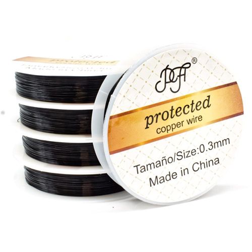 Copper Wire 0.3mm Black (15m) CR for jewellery making