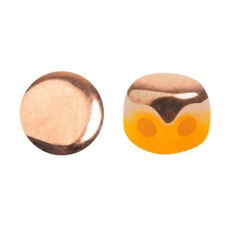 Kalos Puca Beads 10g - Frost Tangerine Capri Gold