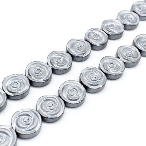 12mm hematite beads — for jewelry making, crafting, and beadwork projects