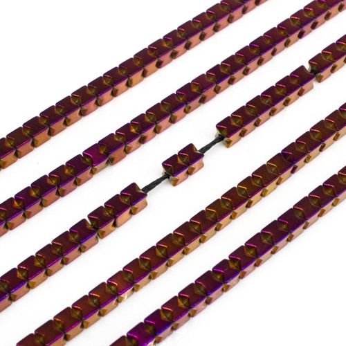 3mm hematite cube — for jewelry making, crafting, and beadwork projects