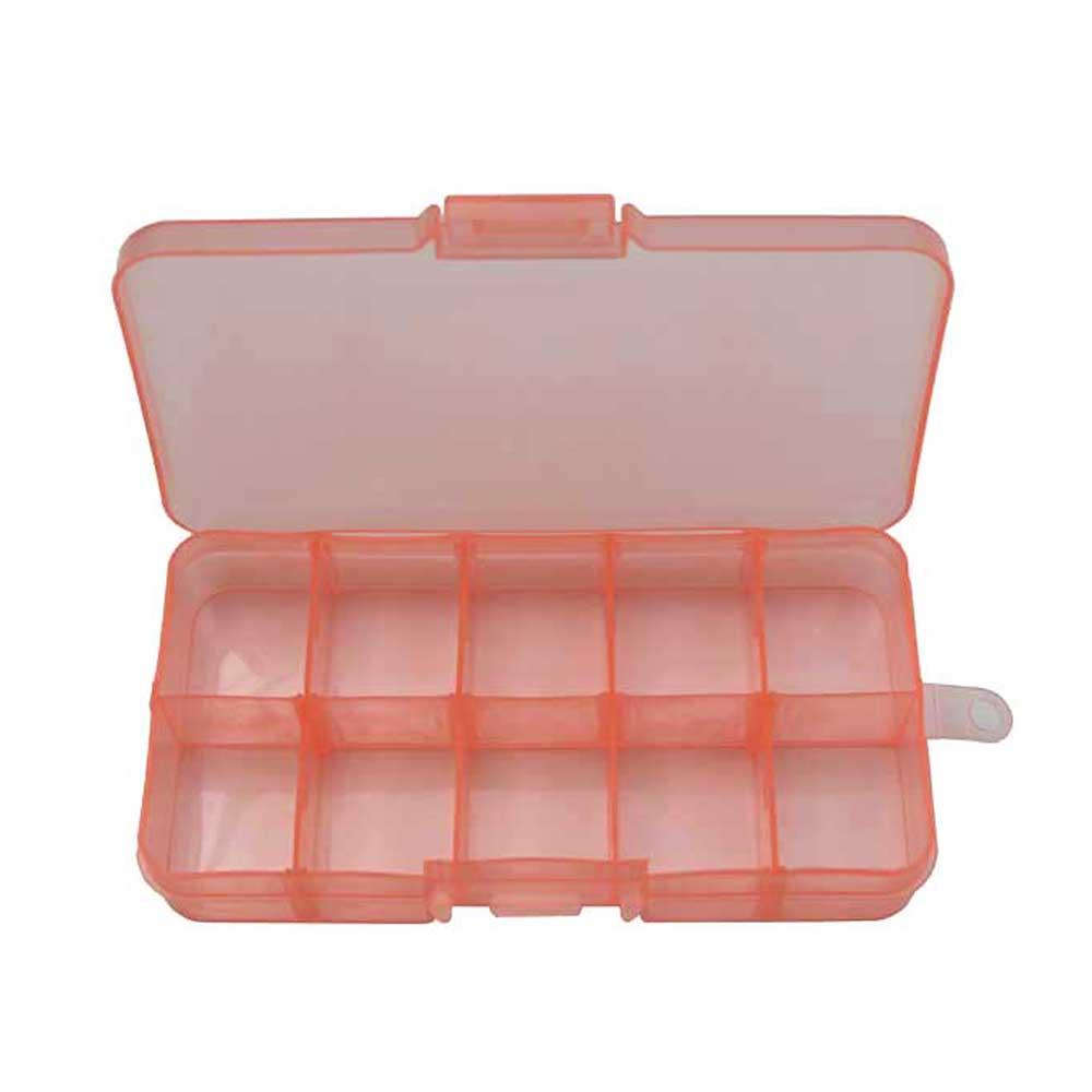 Mini Storage Box 10 Compartments Orange | Craft, hobby & jewellery ...