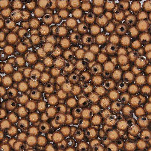 4mm Miracle acrylic round beads 4mm round brown 120pcs — pack of 120, reflective 3D-effect beads ideal for jewelry making, crafts, and de…