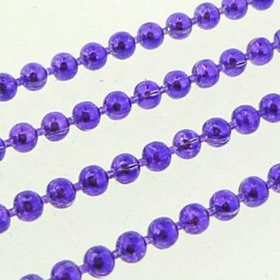 Ball Chain 1.5mm - Metallic Purple - 1m