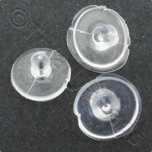 Ear Wire Rubber Stopper Disc - 20pcs