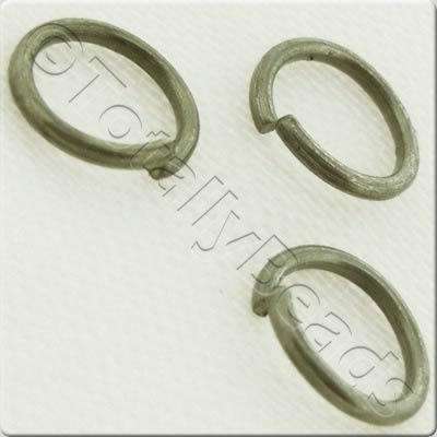Jump Rings 8x1mm - Dull Silver Plated