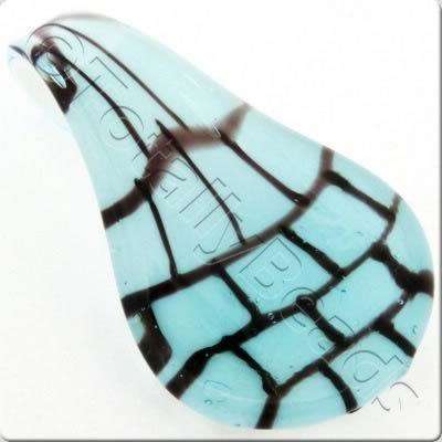 Lampwork Pendant - Drop 60mm - LPT49