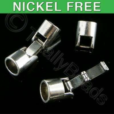Antique Silver 10mm Barrel Locking Clasp