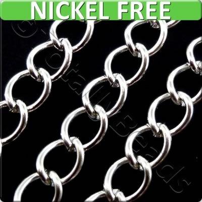 Chain Silver Plated - Oval Twist 10x7.8mm
