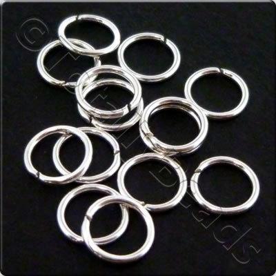 Sterling Silver - Jump Ring - 6x0.7mm 12pcs