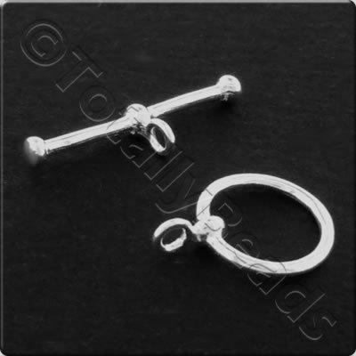 Sterling Silver - Simple Toggle 10mm 1pc