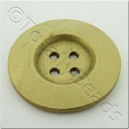 Wooden Button 50mm - Gold