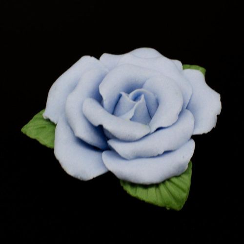 Fimo Flower Bead 33mm   Lavender Blue 2pc for jewellery making