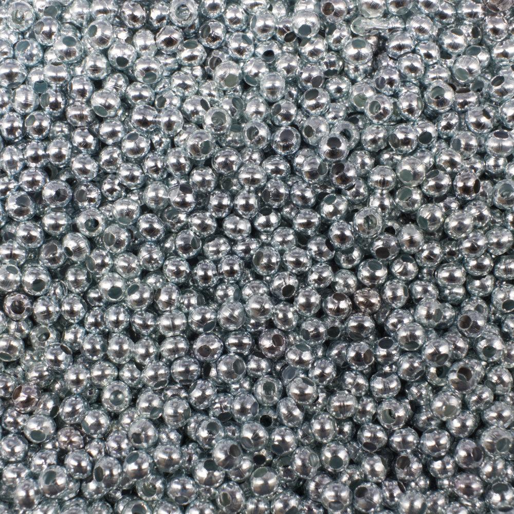 Round Spacer Beads 3mm 200pc   Dark Silver Plated for jewellery making