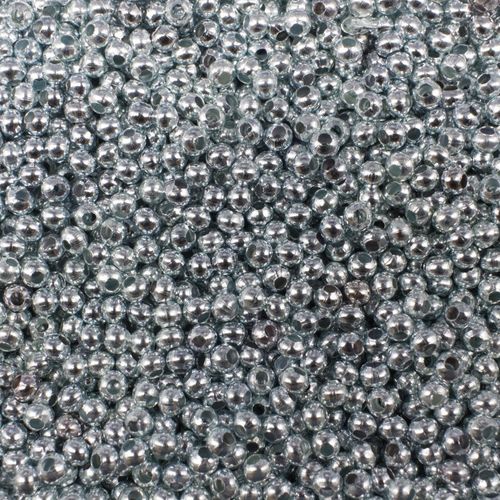 Round Spacer Beads 3mm 200pc   Dark Silver Plated for jewellery making