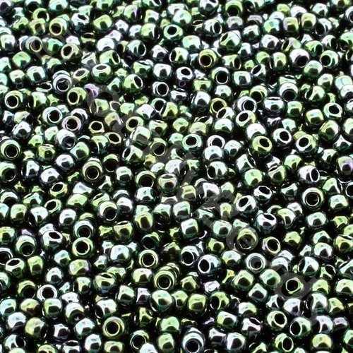 Toho Size 11 Seed Beads 10g - Metallic Moss