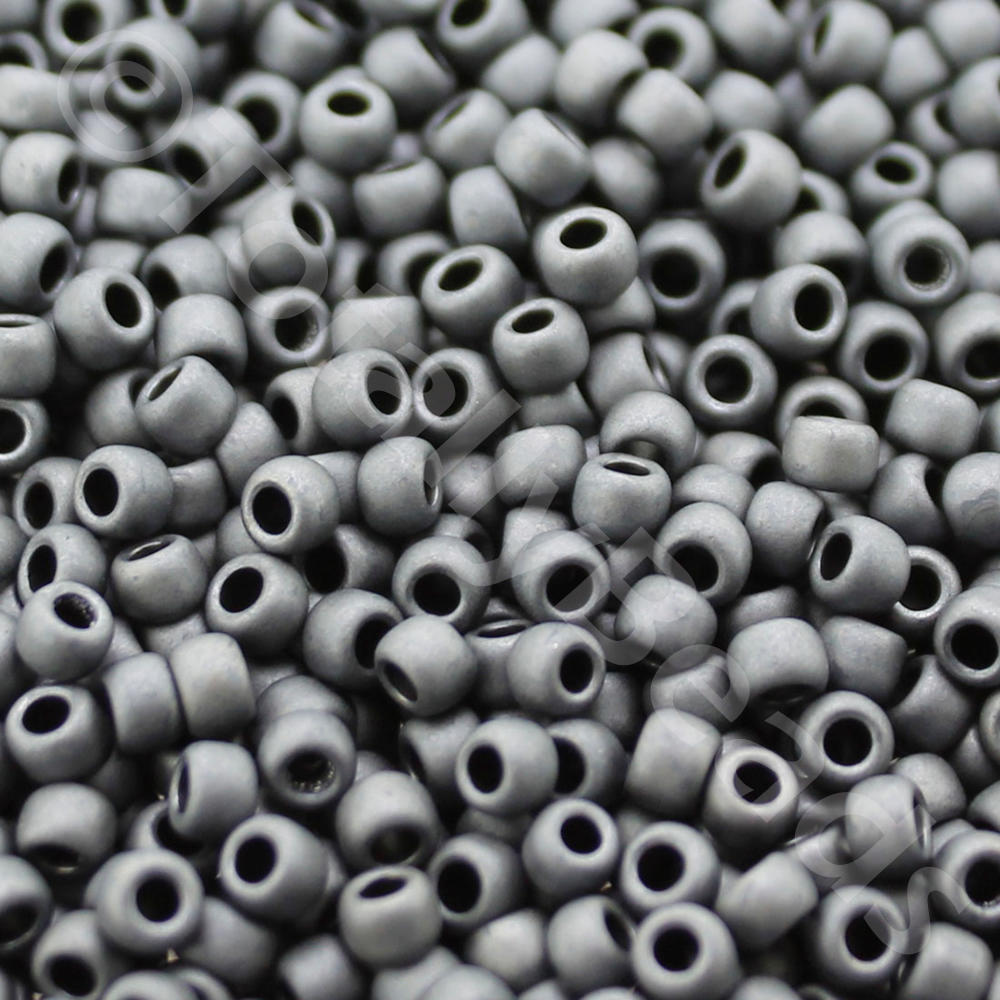 Toho Size 8 Seed Beads 10g -  Matt Opaque Grey