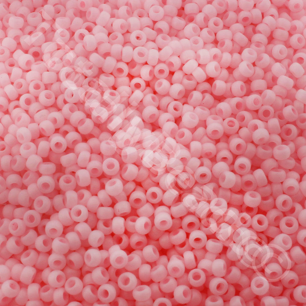 Toho Size 8 Seed Beads 10g - Ceylon Frost Innocent Pink