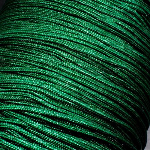 Rattail Cord 1.5mm 5 metres   Dark Green for jewellery making