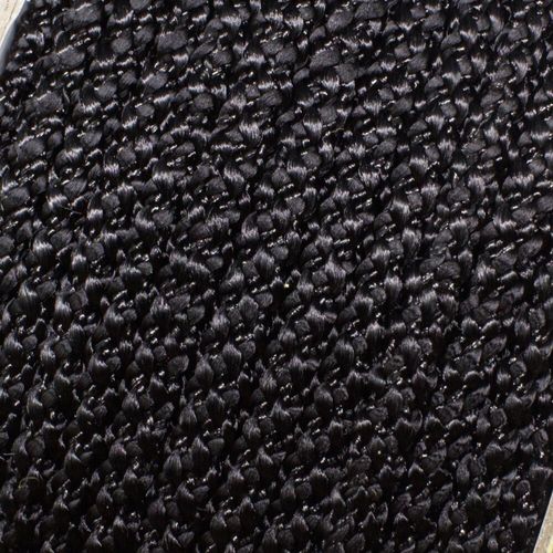 Woven Rattail Cord 3mm 5 metres   Black for jewellery making