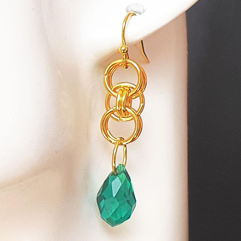 Keelie Crystal Drop Earrings 6 Pairs Mixed gold earring making kit — DIY set with beads and instructions for creating handmade jewelry