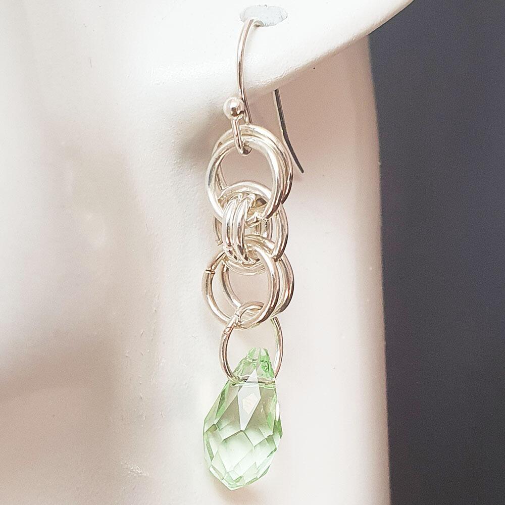 Keelie Crystal Drop Earrings 6 Pairs Mixed silver earring making kit — DIY set with beads and instructions for creating handmade jewelry
