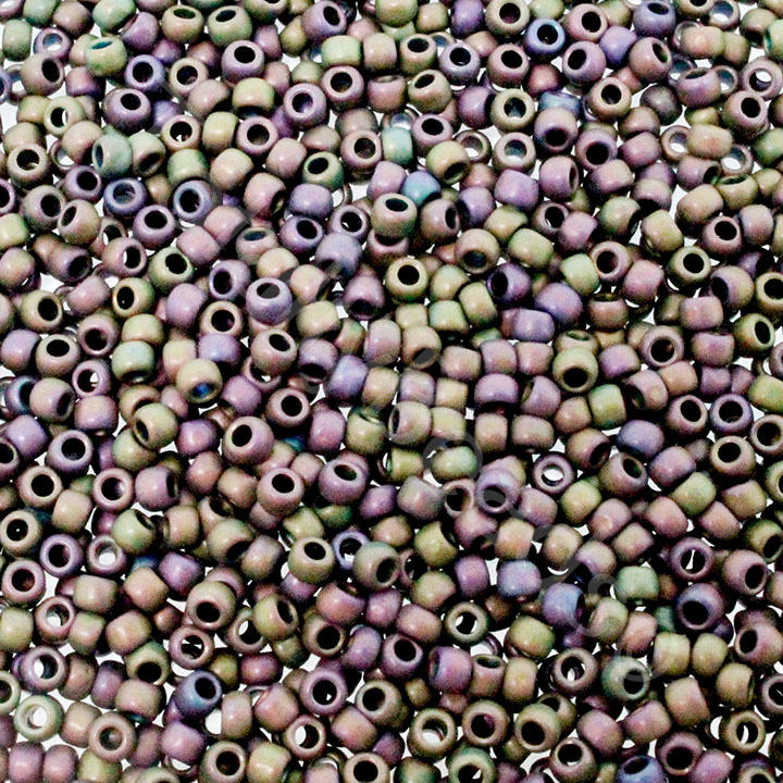 Toho Size 8 Seed Beads 10g -  Frost Metallic Purple