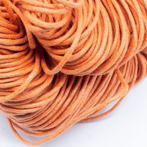 Wax Cotton Cord 1.5mm 4 metres   Orange for jewellery making
