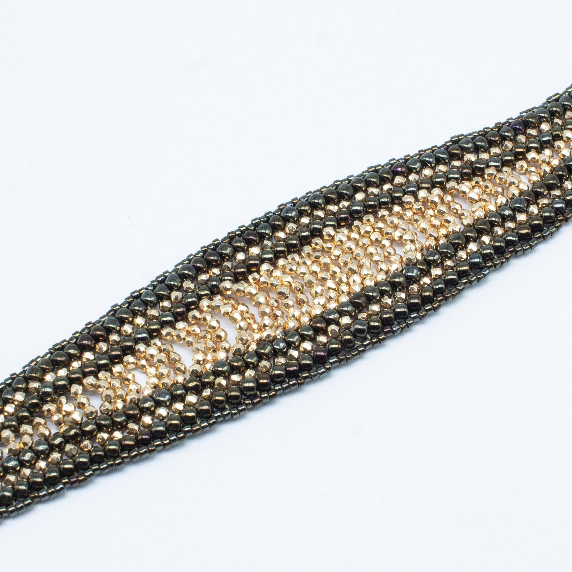 BC24 WK37 Herringbone Infusion Bracelet   Champagne for jewellery making
