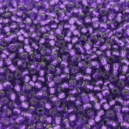 Toho Size 8 Seed Beads 10g - Silver Lined Purple