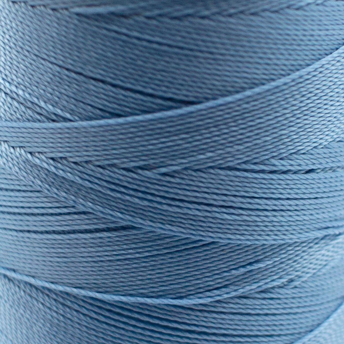 Micro Macrame Cord 6ply 0.2mm 9 metres   Baby Blue for jewellery making