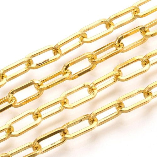 Chain Gold Plated   Oval 10x5mm 1 Metre for jewellery making