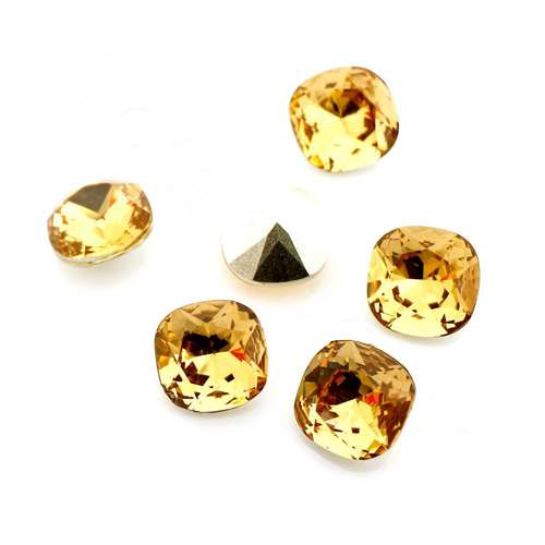 10mm resin Rivoli stone champagne 1pc — faceted round crystal-style cabochon ideal for jewelry making, settings, and crafts