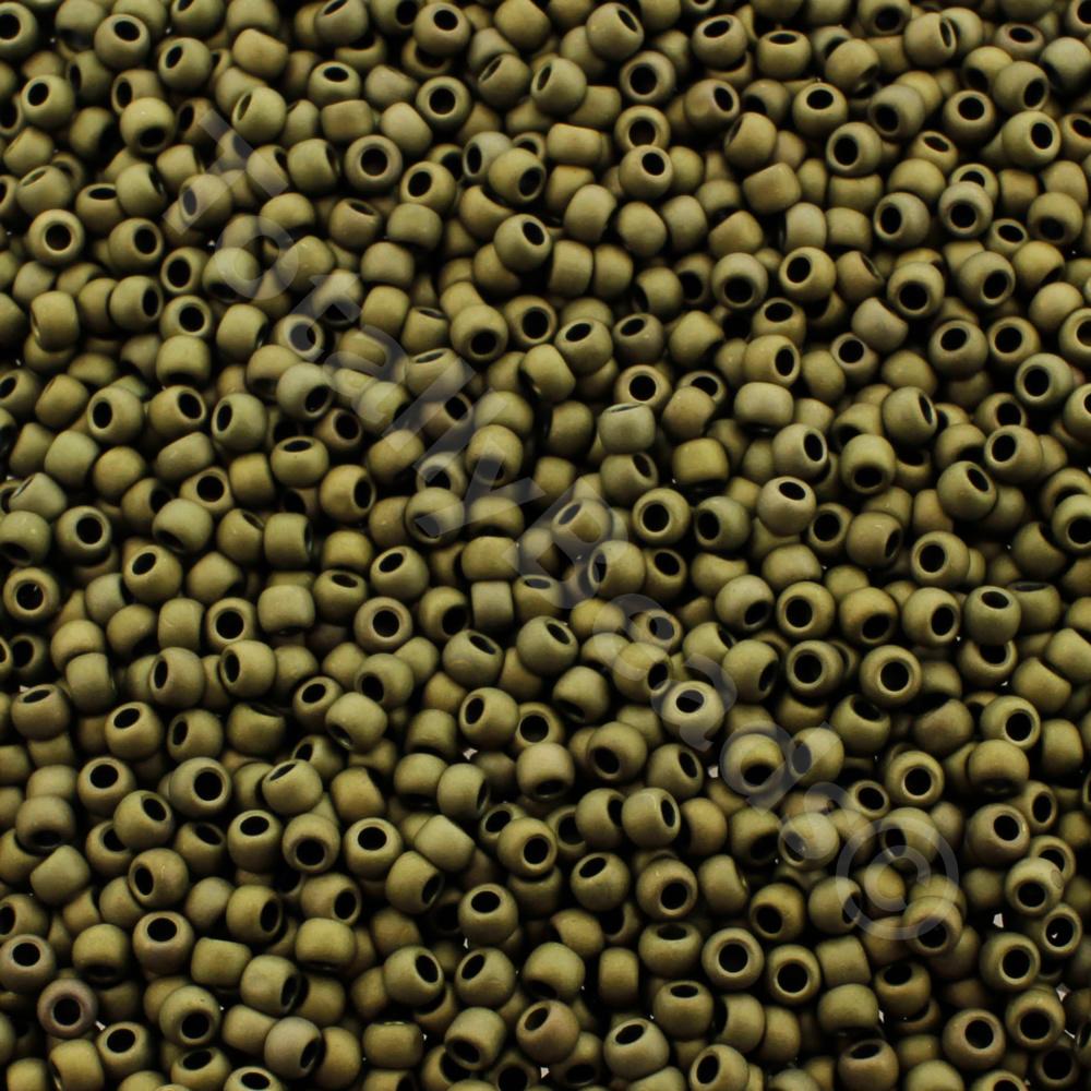 Toho Size 11 Seed Beads 10g - Frost Atq. Bronze