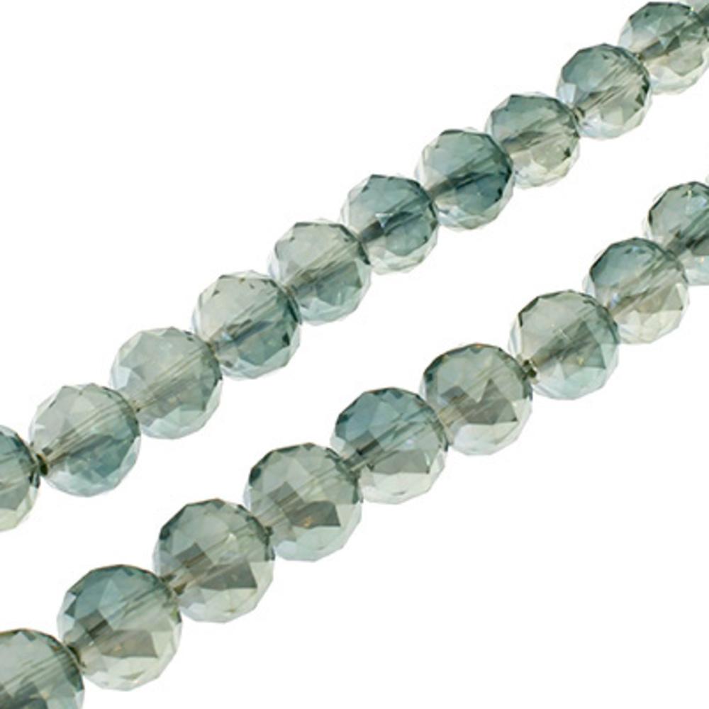 11mm Crystal Round Beads 25pcs - Olive Garden