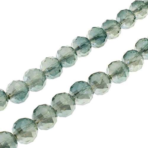 11mm crystal beads olive garden, pack of 25 — faceted for jewelry making and beadwork