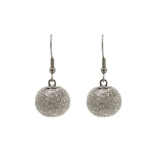 Sparkle Orb Charms - Silver 2pcs