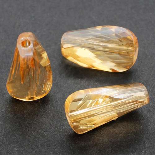 8mm crystal beads auburn, pack of 10 — faceted for jewelry making and beadwork