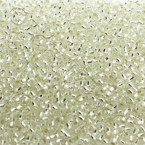 Toho Size 11 Seed Beads 10g - Silver Lined Crystal