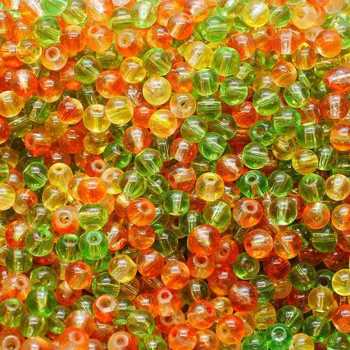 Crackle Beads Mixed Round 4mm - BOGOF