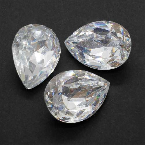 25mm resin Rivoli stone crystal — faceted round crystal-style cabochon ideal for jewelry making, settings, and crafts