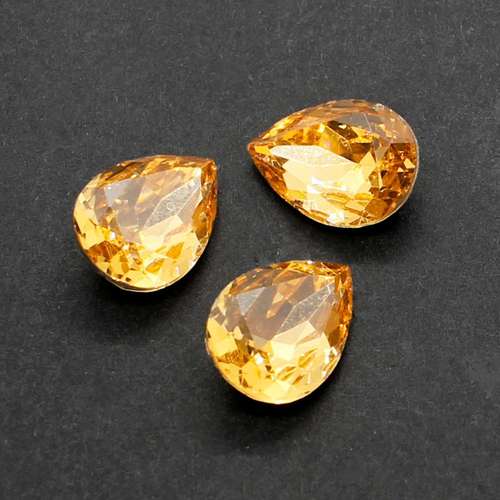 14mm resin Rivoli stone champagne — faceted round crystal-style cabochon ideal for jewelry making, settings, and crafts