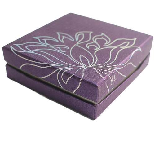 Jewellery Gift Box Square - Purple Hologram