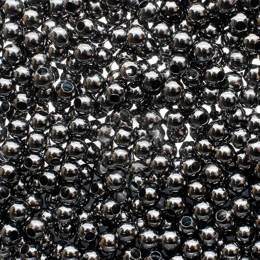 Spacer Beads - Black Plated - 3mm