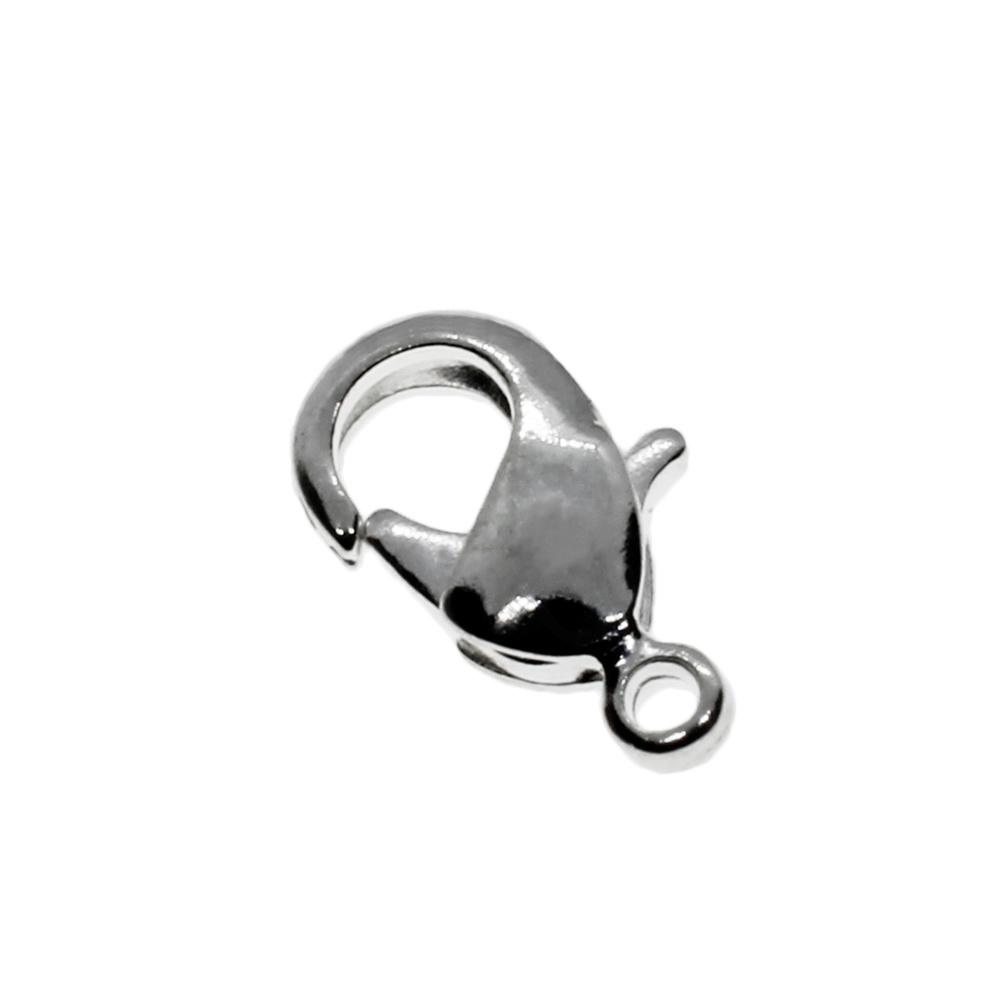 Lobster Clasp 10mm 15pcs - Silver Plated