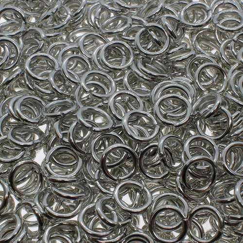 Jump Rings 6x1mm 150pcs - Rhodium