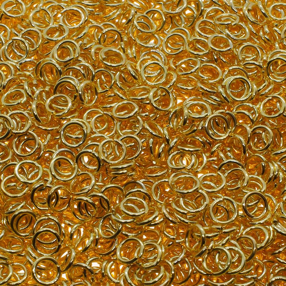 Jump Rings 4x0.7mm 350pcs - Gold Plated