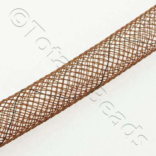 Nylon Mesh Tubing - 8mm Brown - 3m pck