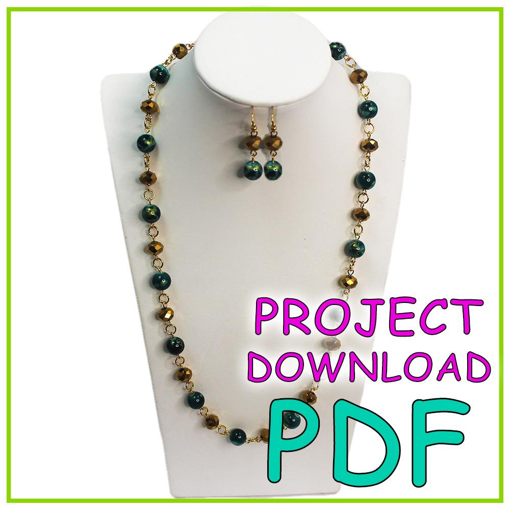 Chain Jewellery with Eye Pins - Download Instructions